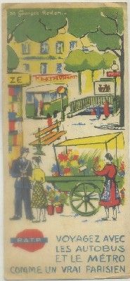 FOLLETO TURISTICO. VOYAGEZ AVEC LES AUTOBUS ET LE METRO