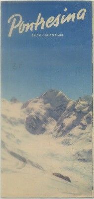 FOLLETO TURISTICO. PONTRESINA. SUIZA