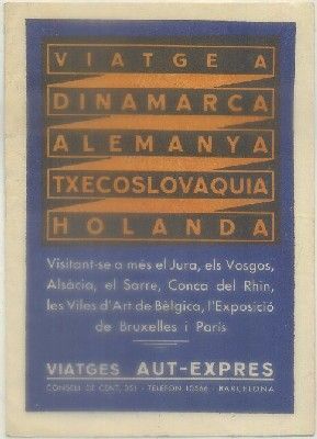 FOLLETO TURISTICO. VIATGE A DINAMARCA, ALEMANYA, HOLANDA…