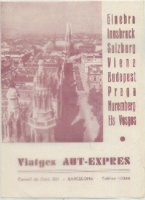FOLLETO TURISTICO. GINEBRA, INNSBRUCK, SALZBURG, VIENA ….