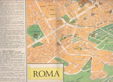 FOLLETO DE TURISMO. NUOVA PIANTA DI ROMA CON RENTE AUTOFILOTRANVIARIA