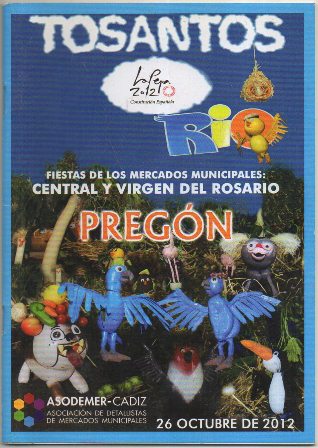 FIESTAS DE CADIZ. TOSANTOS. PREGON. OCTUBRE 2012