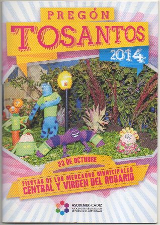 FIESTAS DE CADIZ. TOSANTOS. PREGON. OCTUBRE 2014