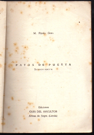 PATOS DE PUESTA.