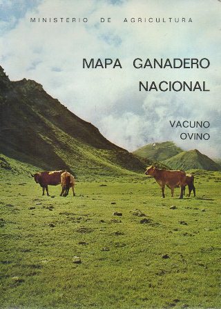 MAPA GANADERO NACIONAL VACUNO OVINO 1972