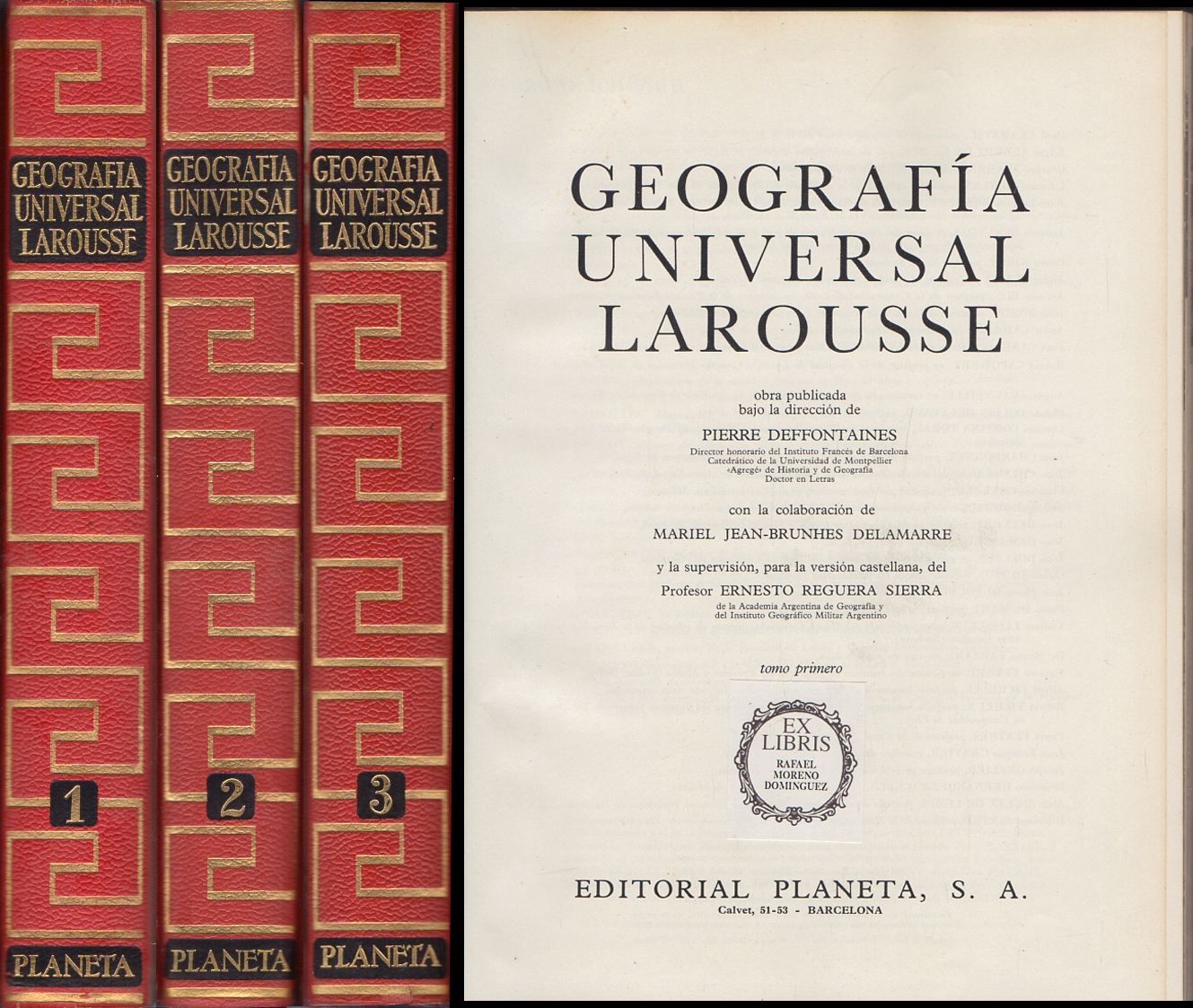 GEOGRAFIA UNIVERSAL LAROUSSE. 3 TOMOS.
