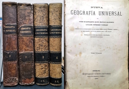 NUEVA GEOGRAFIA UNIVERSAL 1878 - CUATRO TOMOS