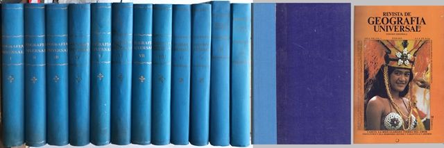 REVISTA DE GEOGRAFIA UNIVERSAL  12 TOMOS AÑOS 1977 A 1982