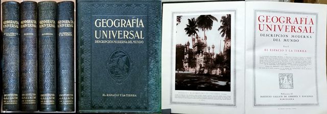 GEOGRAFIA UNIVERSAL TOMOS I, II, IV Y V ASIA, AFRICA OCEANIA, EUROPA,AMERICA, EL ESPACIO Y LA TIERRA