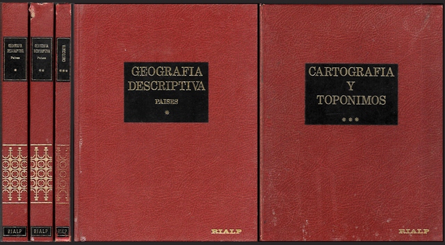 GEOGRAFIA DESCRIPTIVA PAISES Y CARTOGRAFIA Y TOPONIMOS TOMOS 1, 2 Y 3