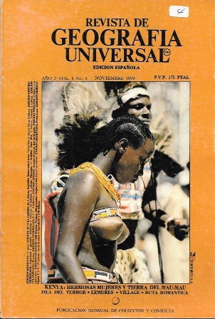 REVISTA DE GEOGRAFIA UNIVERSAL  NOVIEMBRE 1979 AÑO 3 Vol. 6 Nº 5