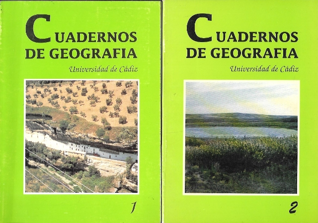 CUADERNOS DE GEOGRAFIA 1 Y CUADERNOS DE GEOGRAFIA Y ORDENACION DEL TERRITORIO 2