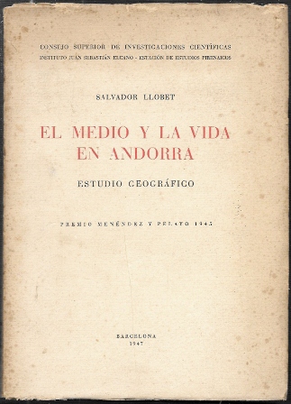 EL MEDIO Y LA VIDA EN ANDORRA - ESTUDIO GEOGRAFICO