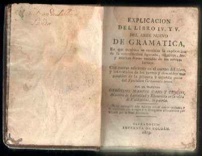 EXPLICACION DEL LIBRO IV Y V DEL ARTE NUEVO DE GRAMATICA