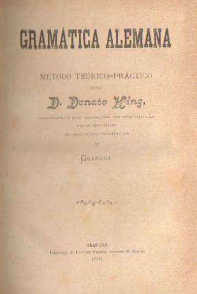 GRAMATICA ALEMANA METODO TEORICO-PRACTICO