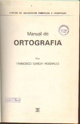 MANUAL DE ORTOGRAFIA.