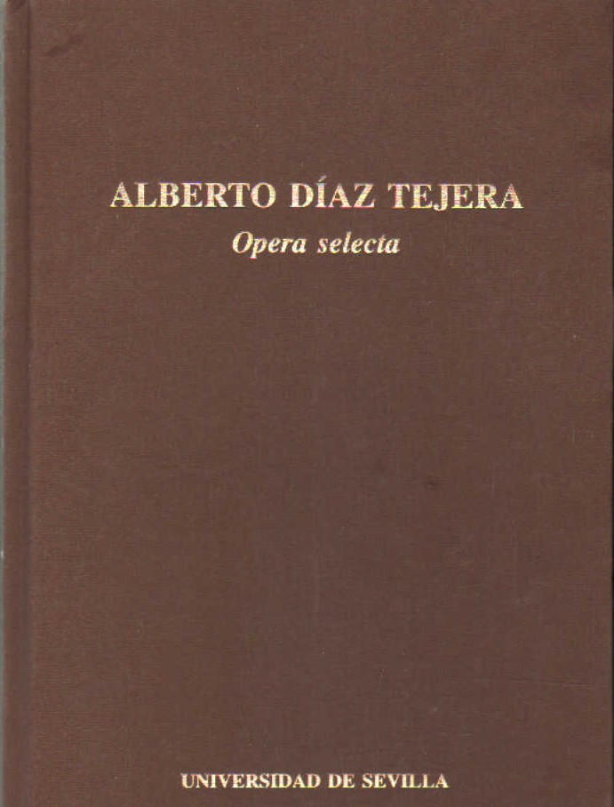 ALBERTO DIAZ TEJERA, OPERA SELECTA