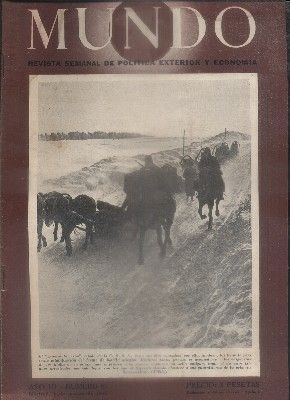 REVISTA SEMANAL DE POLITICA EXTERIOR Y ECONOMIA MUNDO, Nº 95.