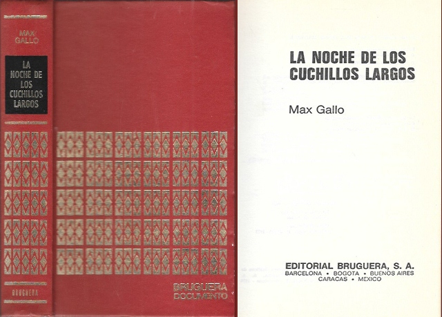 LA NOCHE DE LOS CUCHILLOS LARGOS