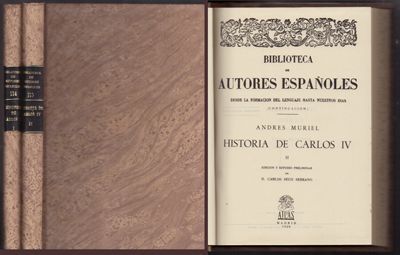 BIBLIOTECA DE AUTORES ESPAÑOLES 114 Y 115. OBRAS DE ANDRES MURIEL TOMO I Y III.