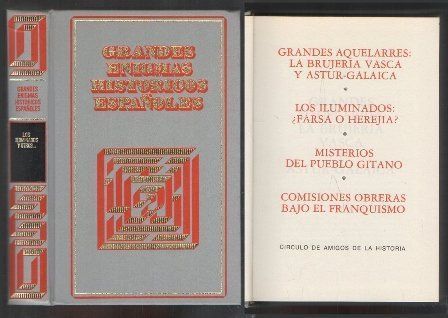 GRANDES ENIGMAS HISTORICOS ESPAÑOLES. (4 OBRAS)