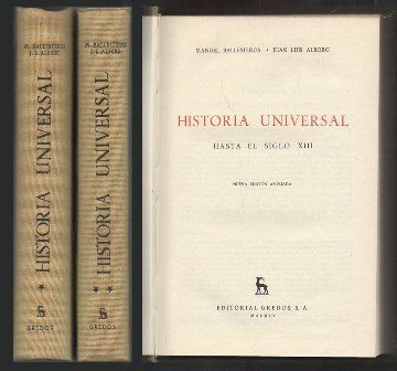 HISTORIA UNIVERSAL HASTA EL SIGLO XIII (DOS TOMOS)