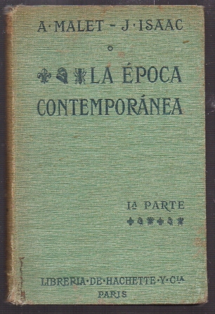 LA EPOCA CONTEMPORANEA - PRIMERA PARTE.
