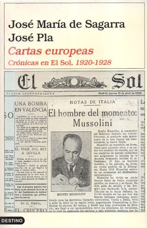 CARTAS EUROPEAS CRONICAS EN EL SOL, 1920-1929