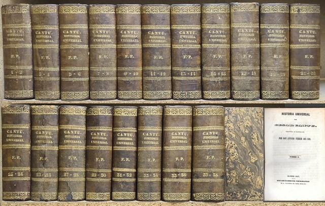 HISTORIA UNIVERSAL POR CESAR CANTU TRADUCIDA AL CASTELLANO POR ANTONIO FERRER DEL RIO