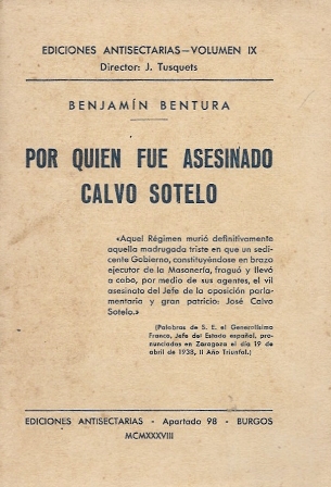 POR QUIEN FUE ASESINADO CALVO SOTELO
