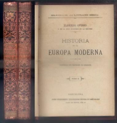HISTORIA DE LA EUROPA MODERNA. 2 TOMOS.
