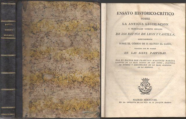 ENSAYO HISTORICO CRITICO SOBRE LA ANTIGUA LEGISLACION DE LOS REYNIS DE LEON Y CASTILLA