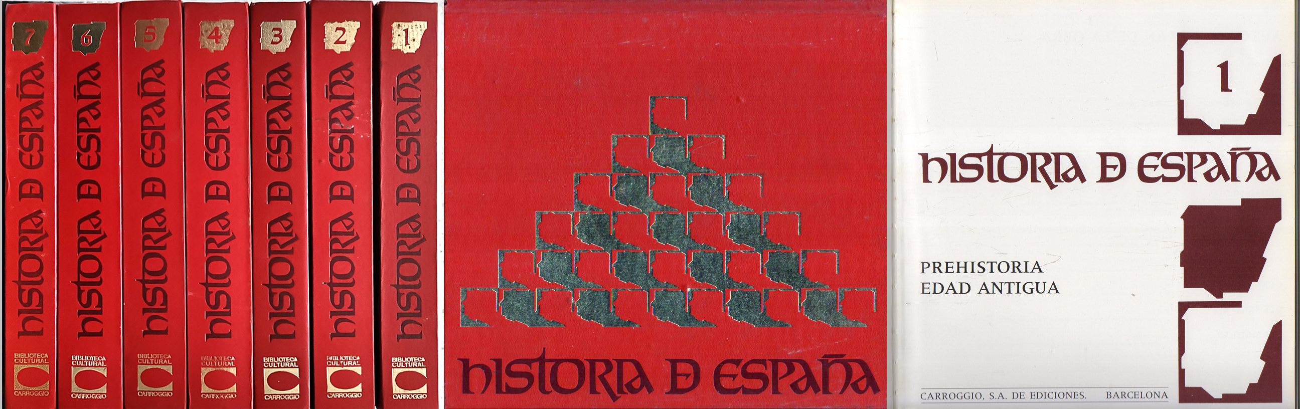 HISTORIA DE ESPAÑA 7 TOMOS  (CARROGIO)