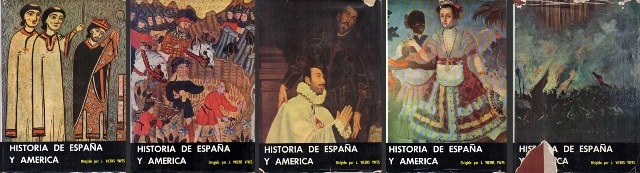 HISTORIA DE ESPAÑA Y AMERICA - 5 TOMOS