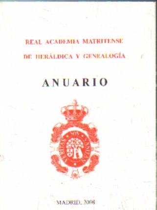 ANUARIO 2008, REAL ACADEMIA DE LA HISTORIA