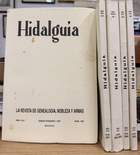 HIDALGUÍA, LA REVISTA DE GENEALOGIA, NOBLEZA Y ARMAS AÑO XLV, 1997 NUM. 260-265