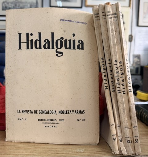 HIDALGUÍA, LA REVISTA DE GENEALOGIA, NOBLEZA Y ARMAS AÑO X, 1962 NUM. 50-55