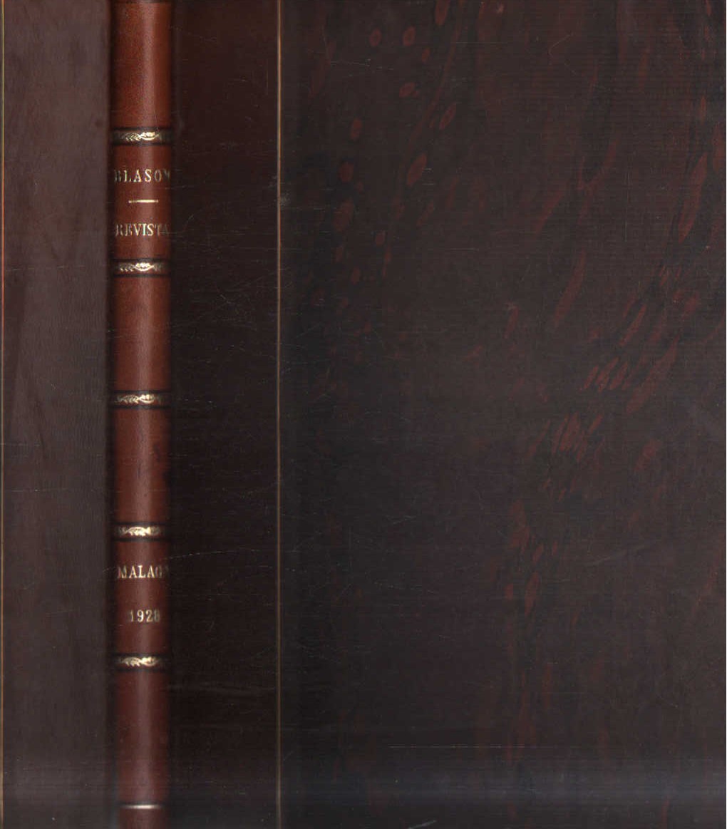 BLASÓN, REVISTA DE LA NOBLEZA ESPAÑOLA. DEL NÚMERO 1 (31 ENERO 1928) AL 7 (31 OCTUBRE 1928)