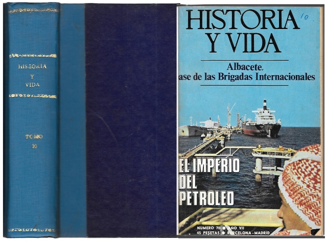 REVISTA HISTORIA Y VIDA EXTRA AÑO 1974 -1 TOMO 8 MESES ENERO-AGOSTO Nº 70 A 77