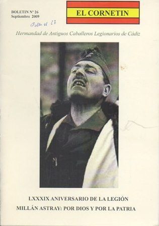 EL CORNETIN BOLETIN Nº  26, SEPTIEMBRE 2009 HDAD. ANTIGUOS CABALLEROS LEGIONARIOS DE CADIZ