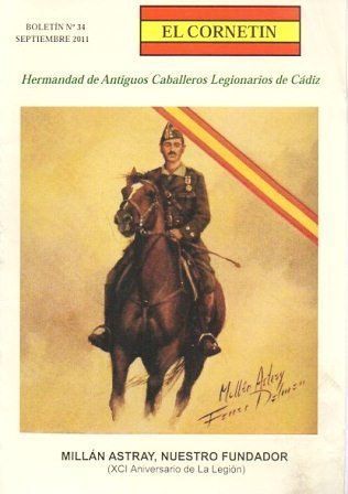 EL CORNETIN BOLETIN Nº 34, SEPTIMBRE 2011 HDAD. ANTIGUOS CABALLEROS LEGIONARIOS DE CADIZ
