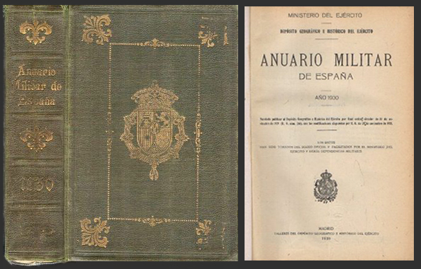 ANUARIO MILITAR DE ESPAÑA AÑO 1930