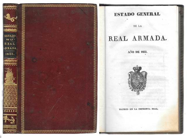 ESTADO GENERAL DE LA REAL ARMADA AÑO DE 1833