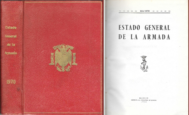 AÑO 1970 ESTADO GENERAL DE LA ARMADA