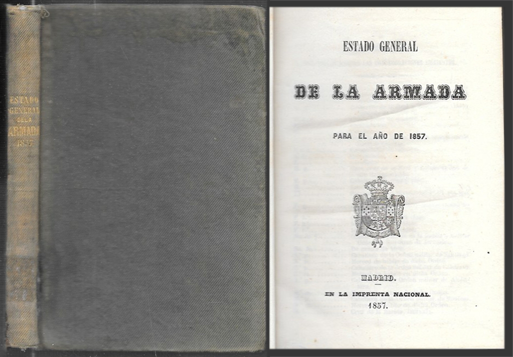 ESTADO GENERAL DE LA ARMADA PARA EL AÑO 1857