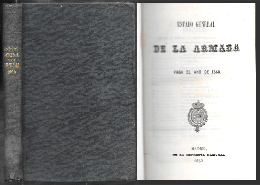 ESTADO GENERAL DE LA ARMADA PARA EL AÑO 1860