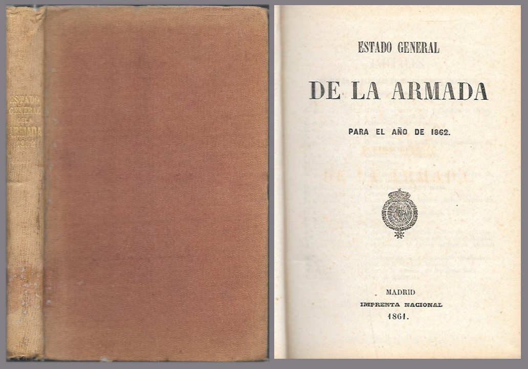 ESTADO GENERAL DE LA ARMADA PARA EL AÑO 1861