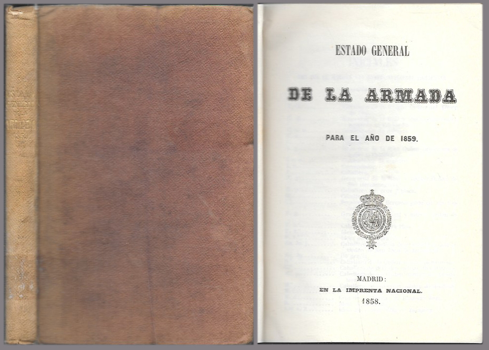 ESTADO GENERAL DE LA ARMADA PARA EL AÑO 1859