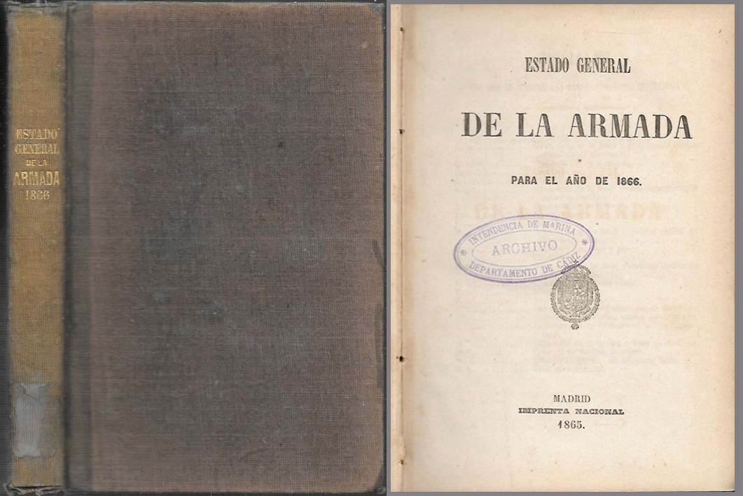 ESTADO GENERAL DE LA ARMADA PARA EL AÑO 1866