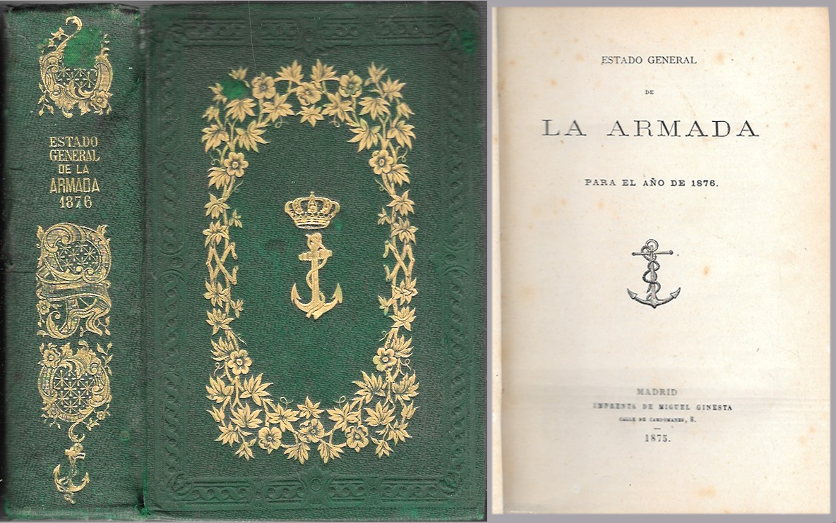 ESTADO GENERAL DE LA ARMADA PARA EL AÑO DE 1876